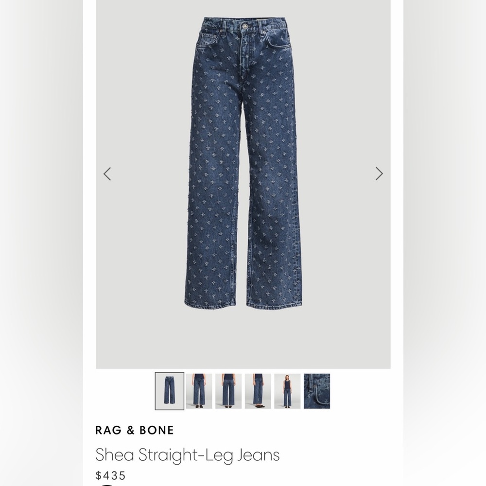 rag & bone High-Rise relaxed straight the shea